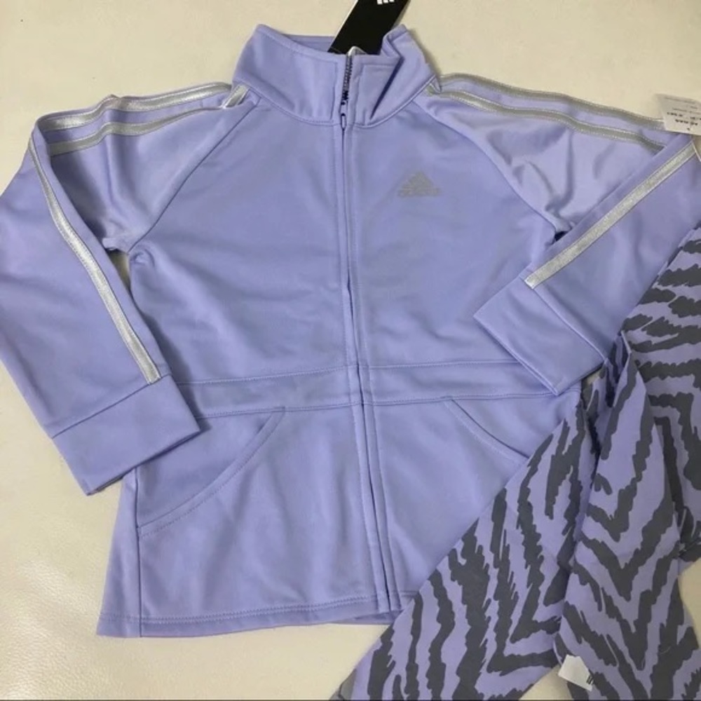 Adidas New Super Stylish Cute Leopard Pants Jacket set 4034 - Picture 2 of 6